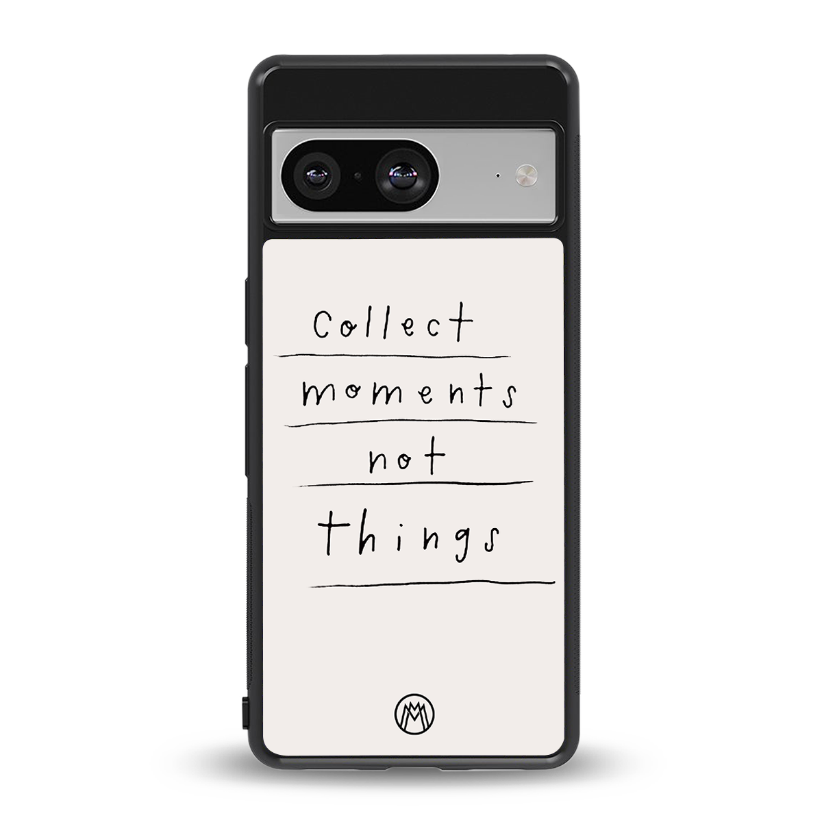 collect moments not things back phone cover | glass case for Google Pixel 8