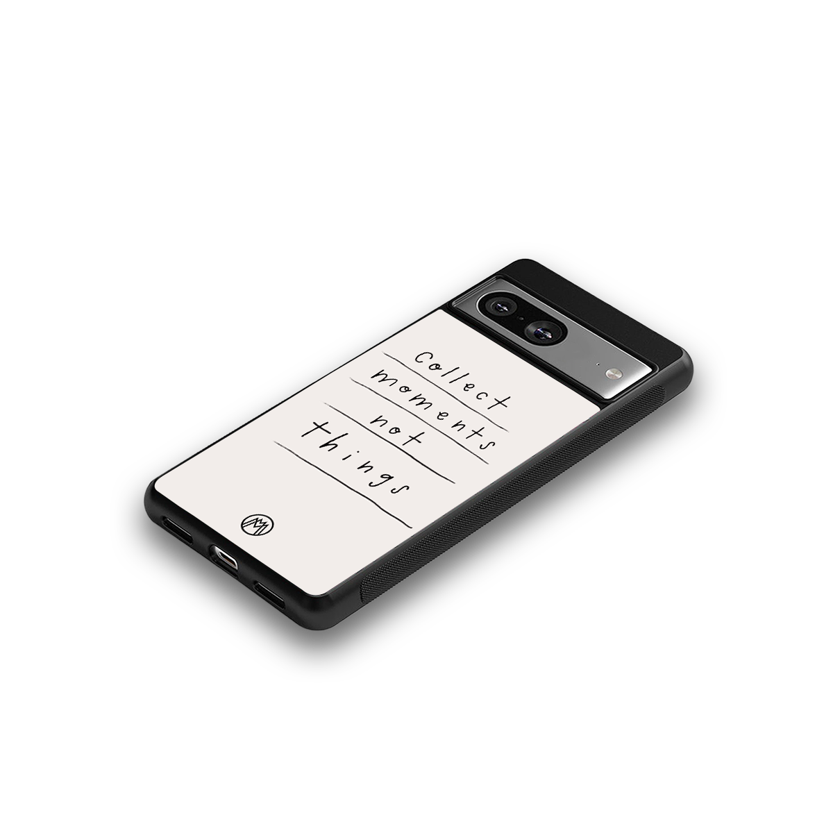 collect moments not things back phone cover | glass case for Google Pixel 8