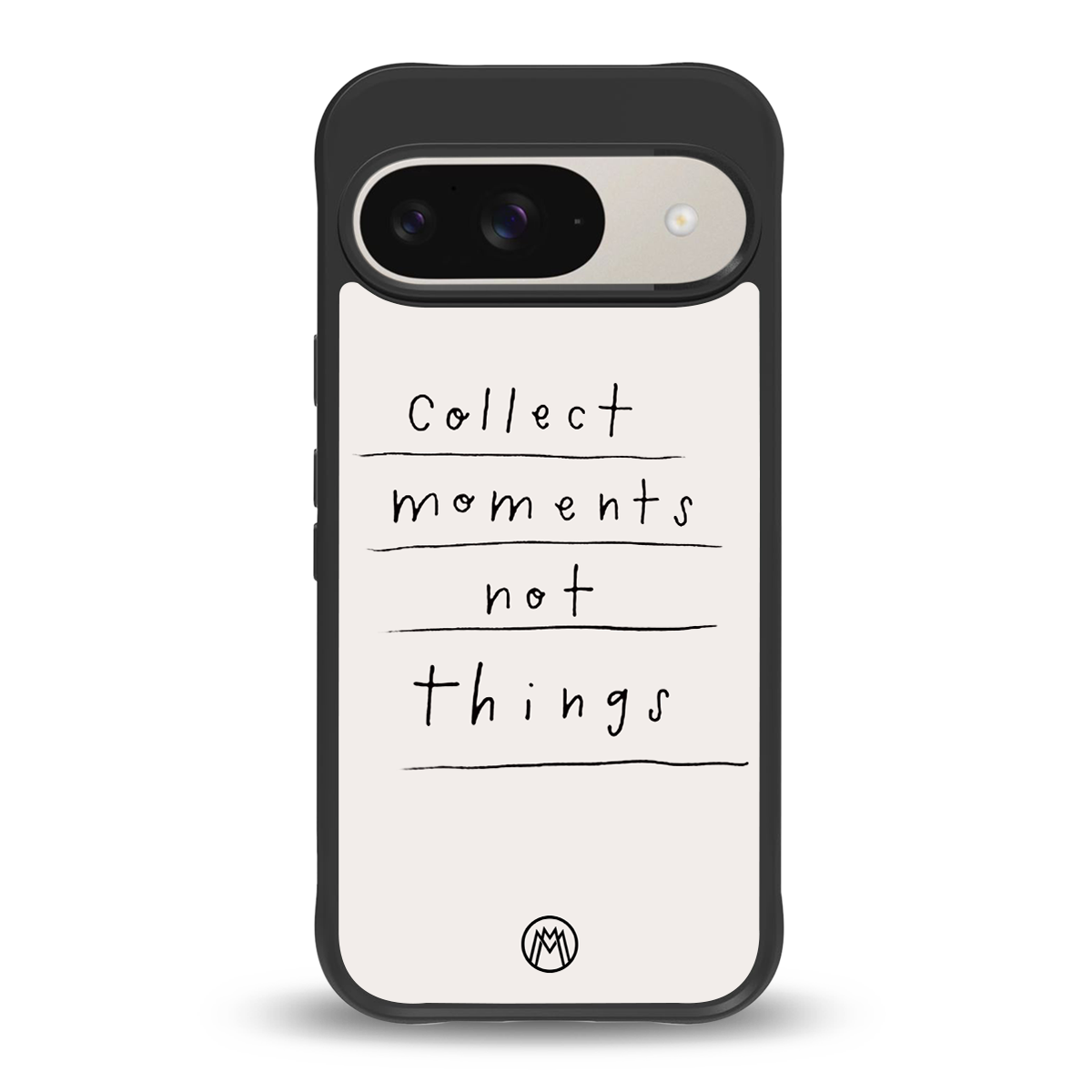 collect moments not things back phone cover | glass case for google pixel 9
