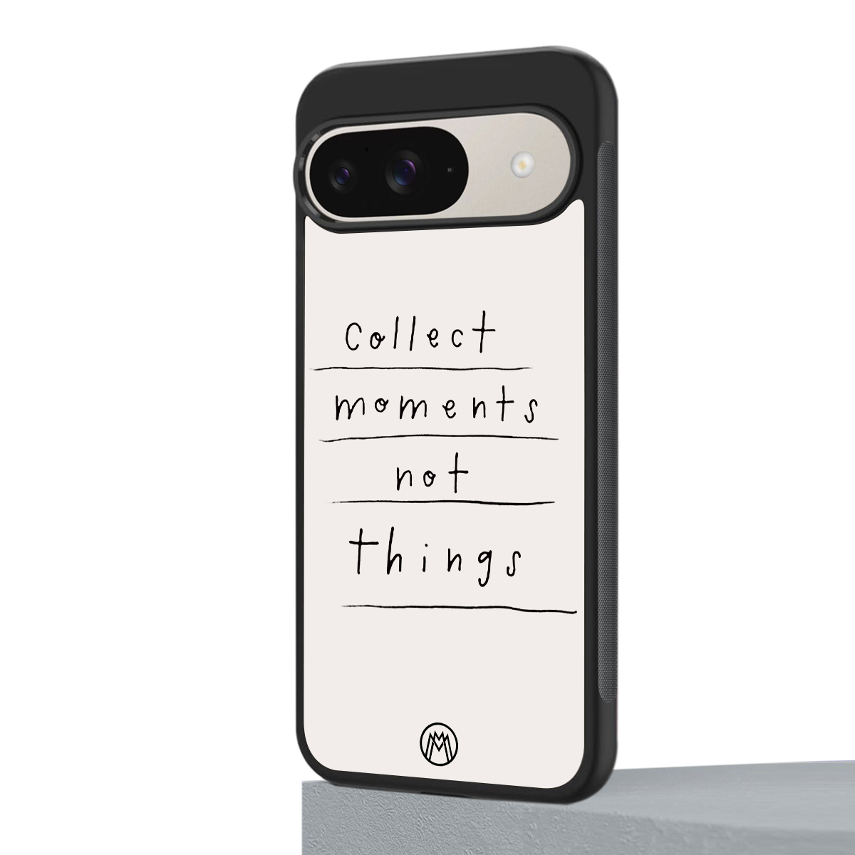 collect moments not things back phone cover | glass case for google pixel 9