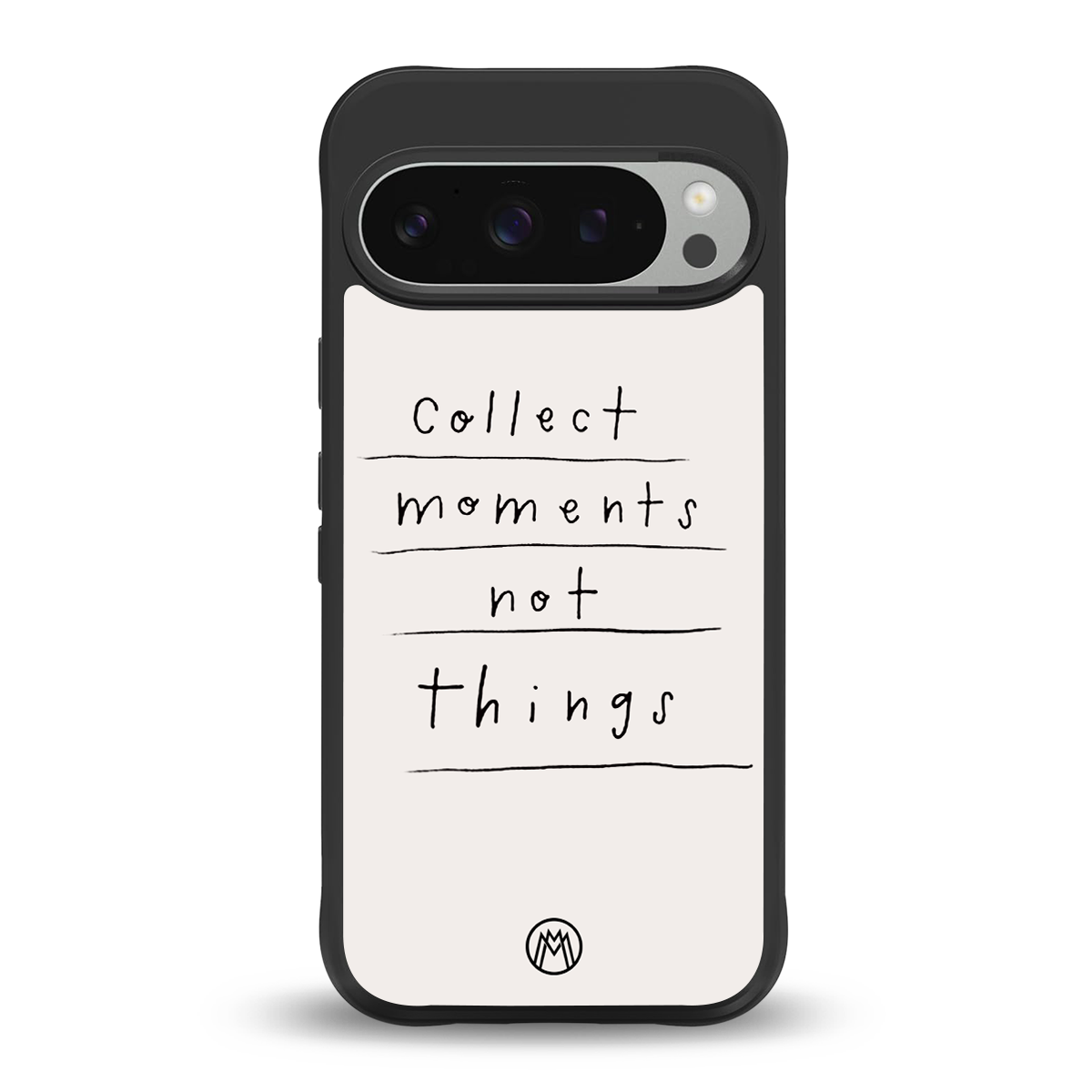 collect moments not things back phone cover | glass case for google pixel 9 pro xl