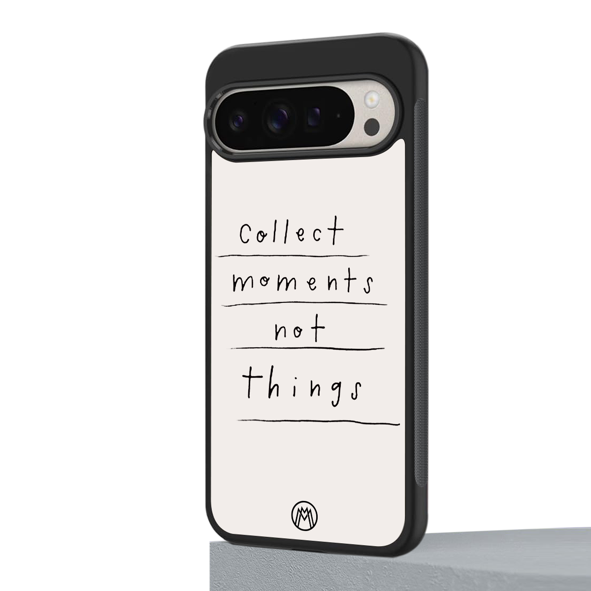 collect moments not things back phone cover | glass case for google pixel 9 pro xl