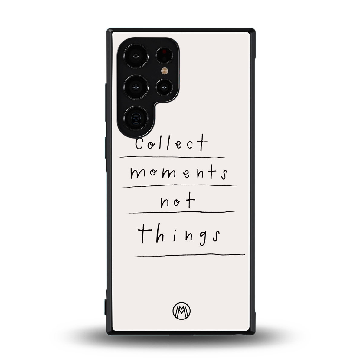 collect moments not things back phone cover | glass case for samsung galaxy s23 ultra