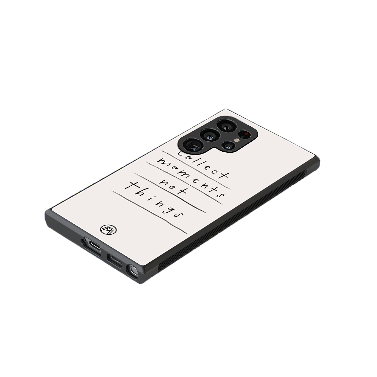 collect moments not things back phone cover | glass case for samsung galaxy s23 ultra