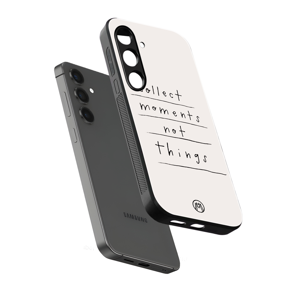 collect moments not things back phone cover | glass case for samsung galaxy s23 plus