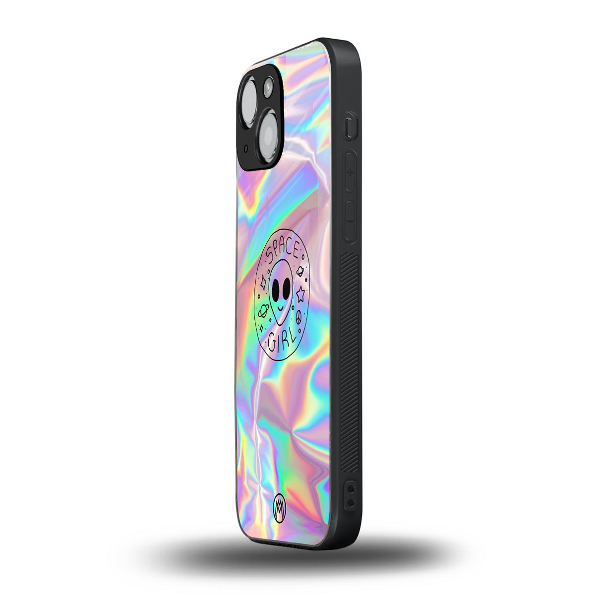 colorful alien back phone cover | glass case for iphone 13 mini