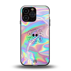 colorful alien back phone cover | glass case for iphone 13 pro max