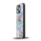 colorful alien back phone cover | glass case for iphone 13 pro