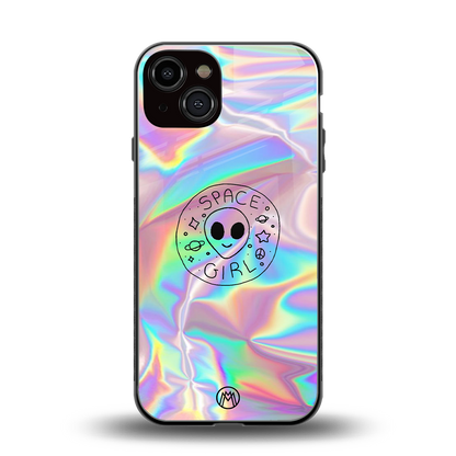 colorful alien back phone cover | glass case for iphone 13
