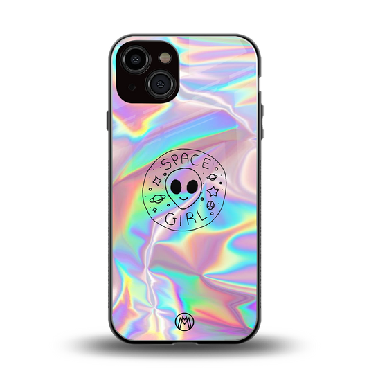 colorful alien back phone cover | glass case for iphone 13