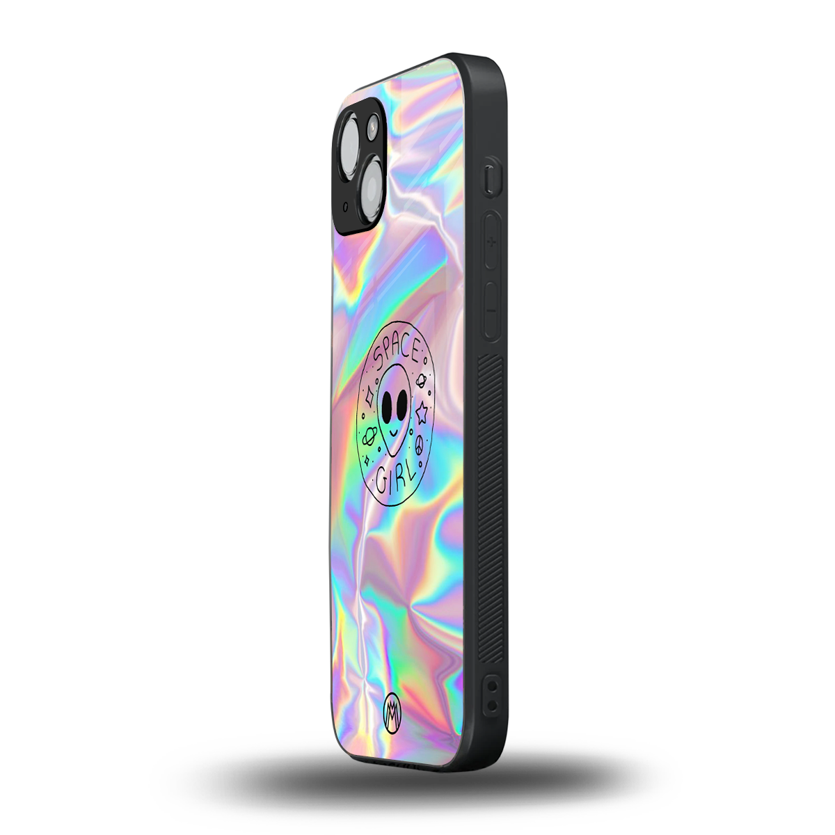 colorful alien back phone cover | glass case for iphone 15