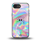 colorful alien back phone cover | glass case for iphone 16e