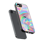 colorful alien back phone cover | glass case for iphone 16e