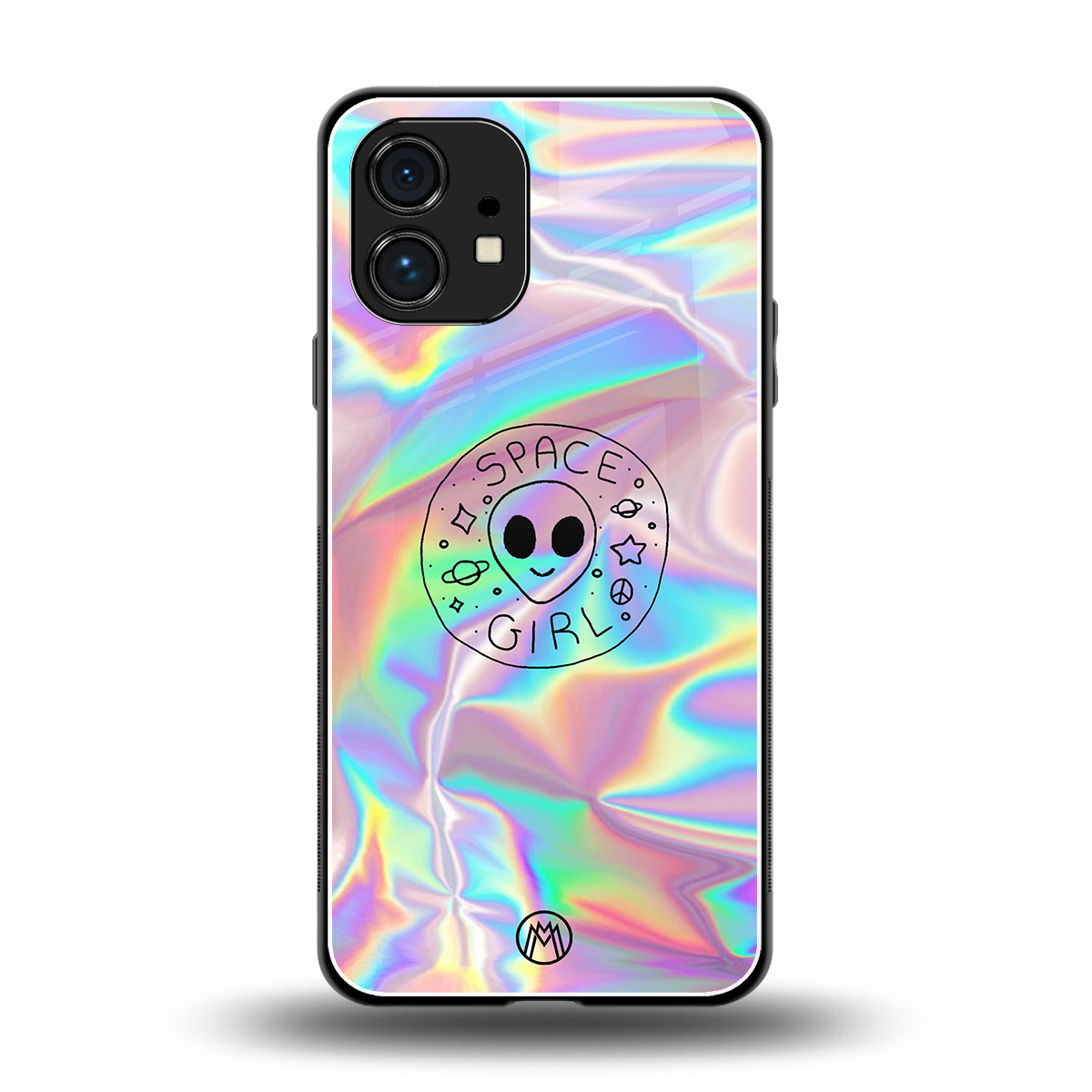 colorful alien back phone cover | glass case for nothing phone 1