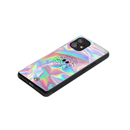 colorful alien back phone cover | glass case for nothing phone 1