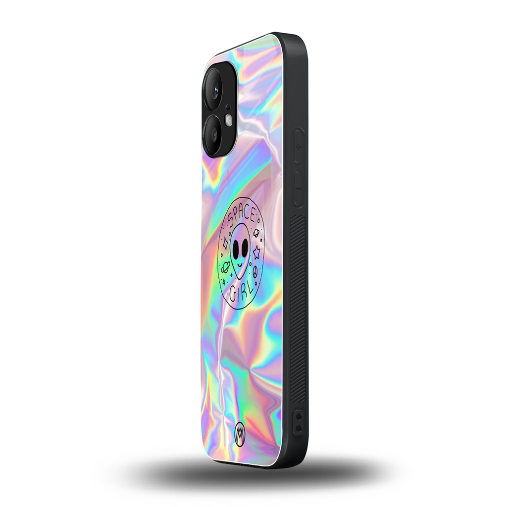 colorful alien back phone cover | glass case for nothing phone 2