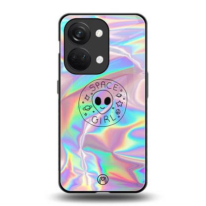 colorful alien back phone cover | glass case for oneplus nord 3