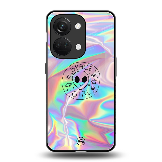colorful alien back phone cover | glass case for oneplus nord 3
