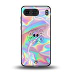 colorful alien back phone cover | glass case for oneplus nord 4