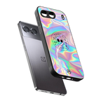 colorful alien back phone cover | glass case for oneplus nord 4