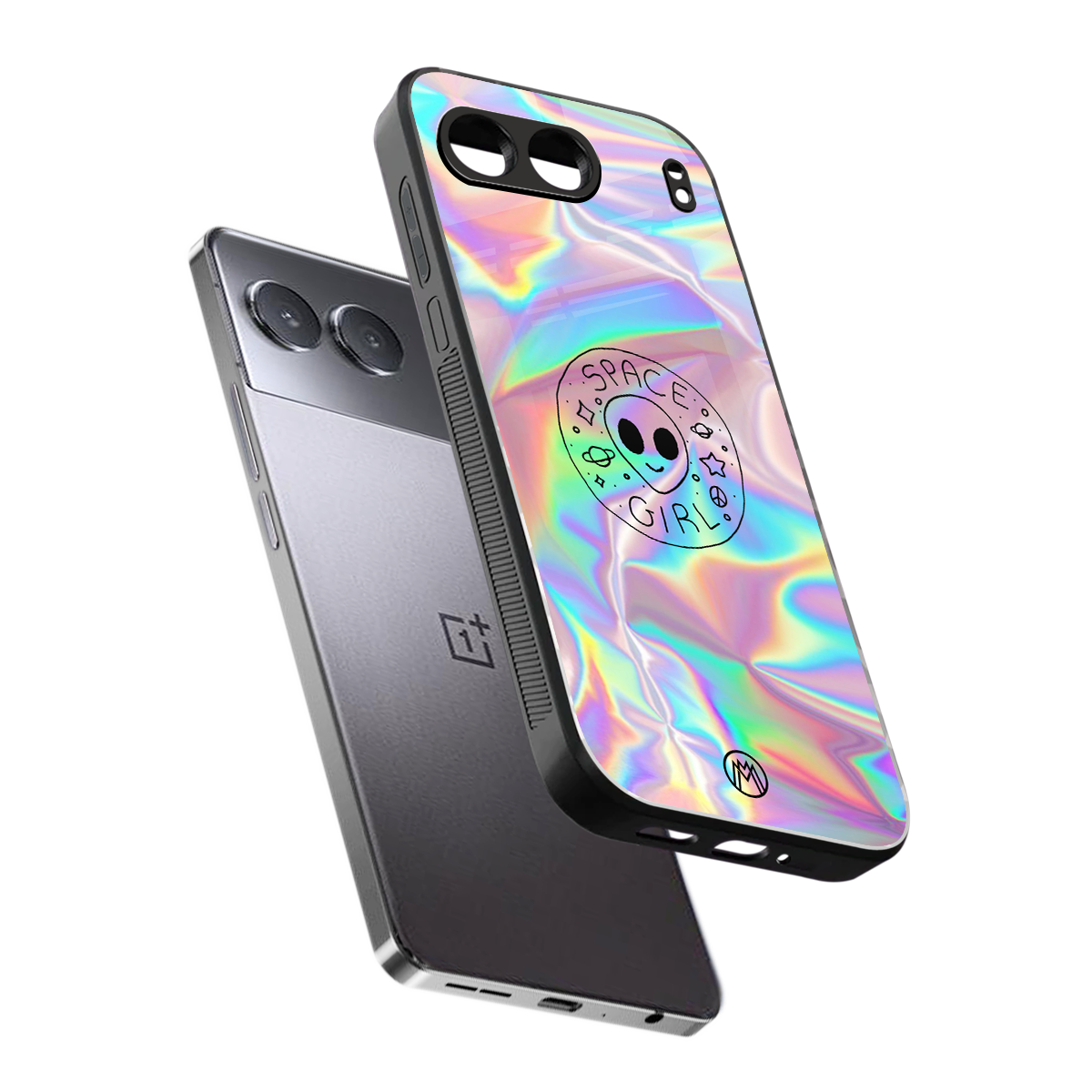 colorful alien back phone cover | glass case for oneplus nord 4
