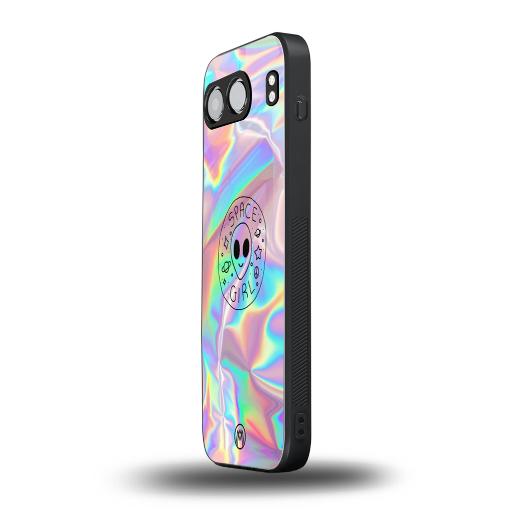 colorful alien back phone cover | glass case for oneplus nord 4