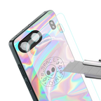 colorful alien back phone cover | glass case for oneplus nord 4