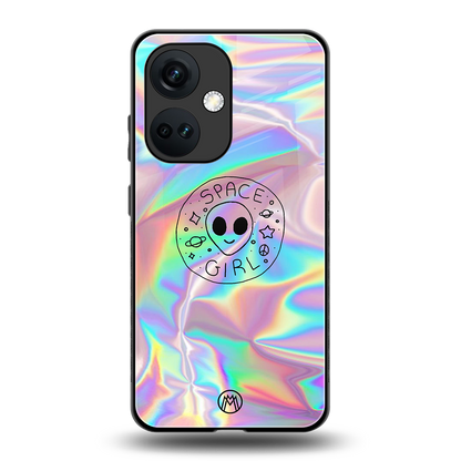 colorful alien back phone cover | glass case for oneplus nord ce 3