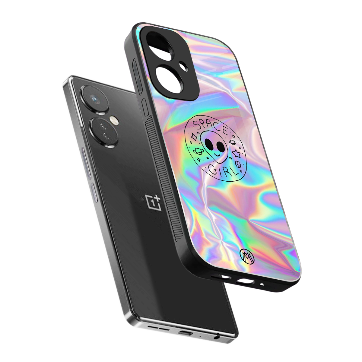 colorful alien back phone cover | glass case for oneplus nord ce 3