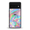 colorful alien back phone cover | glass case for google pixel 6 pro