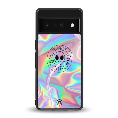 colorful alien back phone cover | glass case for google pixel 6 pro