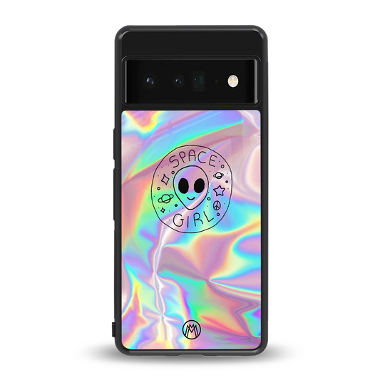 colorful alien back phone cover | glass case for google pixel 6 pro