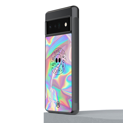 colorful alien back phone cover | glass case for google pixel 6 pro
