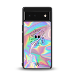 colorful alien back phone cover | glass case for google pixel 6