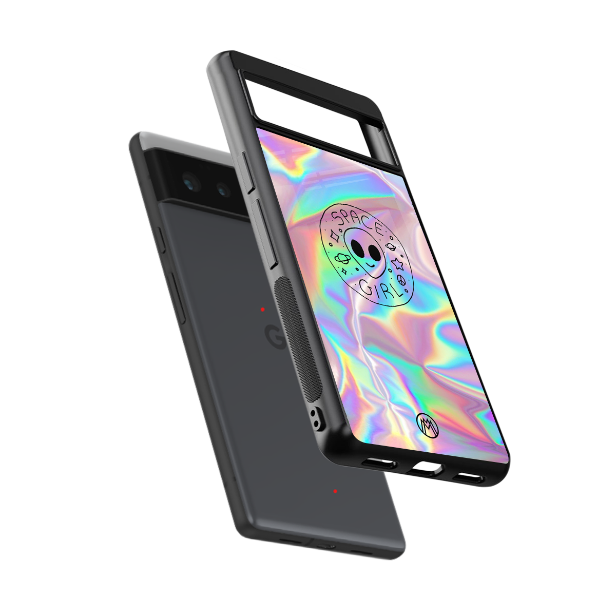 colorful alien back phone cover | glass case for google pixel 6