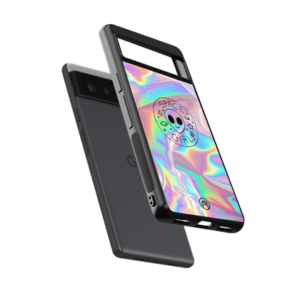 colorful alien back phone cover | glass case for google pixel 6
