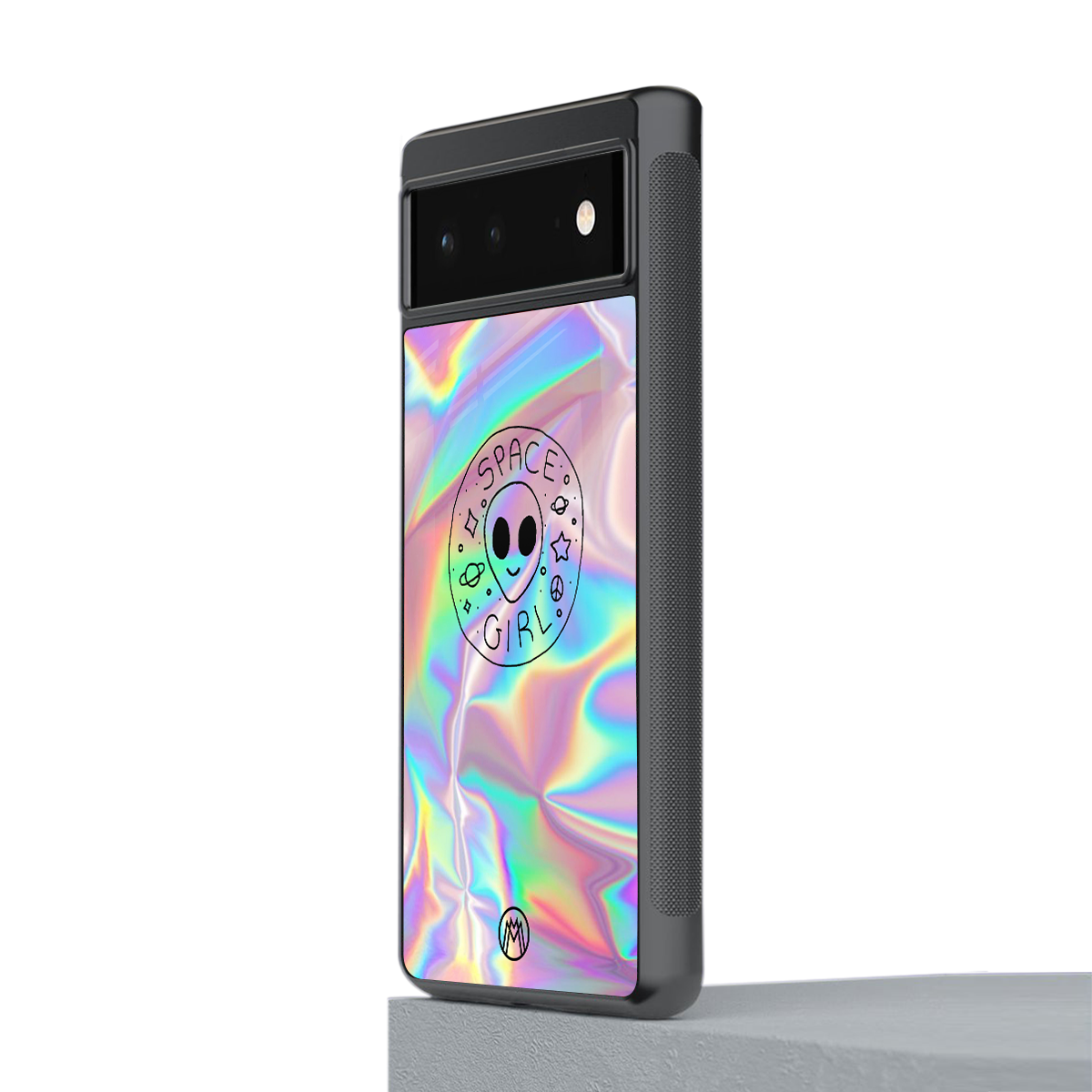 colorful alien back phone cover | glass case for google pixel 6