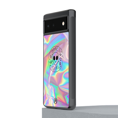 colorful alien back phone cover | glass case for Google Pixel 6A