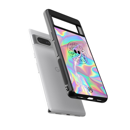 colorful alien back phone cover | glass case for Google Pixel 7A