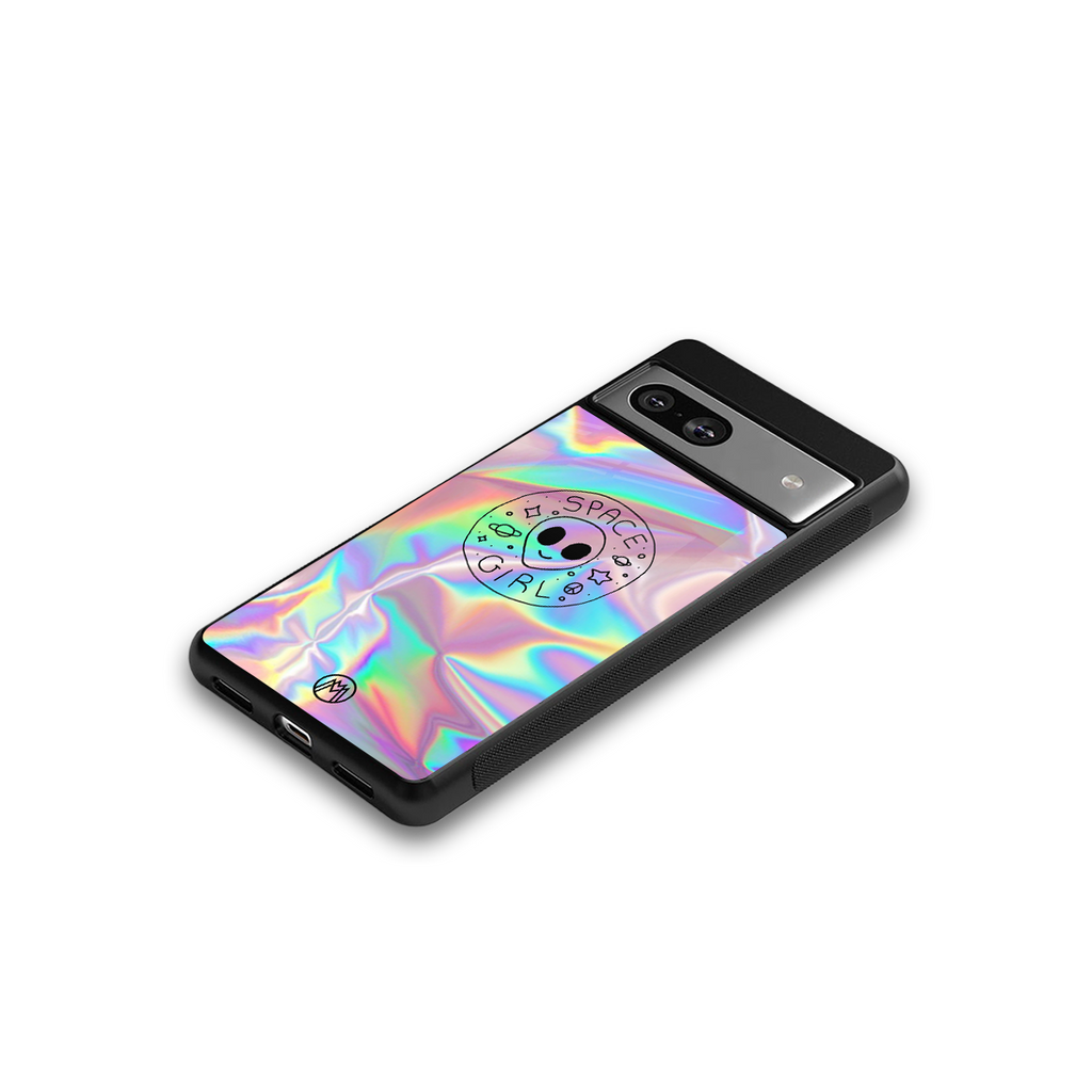 colorful alien back phone cover | glass case for Google Pixel 7A