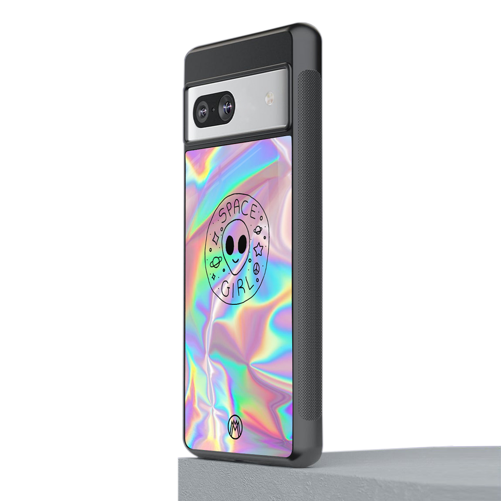 colorful alien back phone cover | glass case for Google Pixel 7