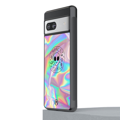 colorful alien back phone cover | glass case for Google Pixel 7