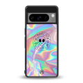 colorful alien back phone cover | glass case for google pixel 8 pro