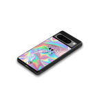 colorful alien back phone cover | glass case for google pixel 8 pro