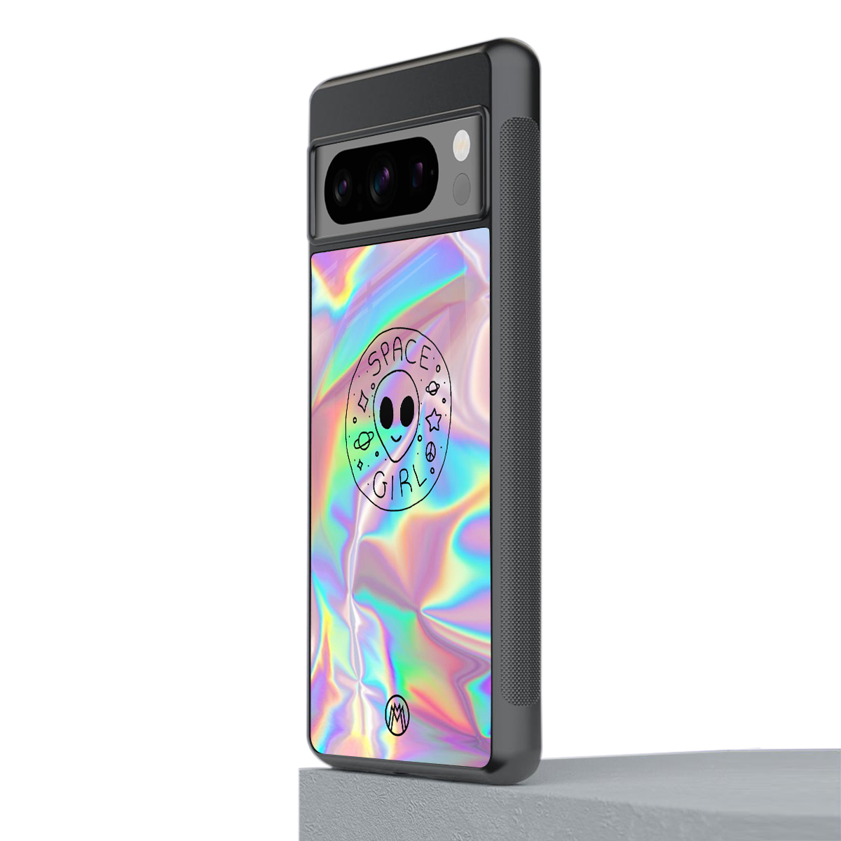colorful alien back phone cover | glass case for google pixel 8 pro