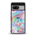 colorful alien back phone cover | glass case for Google Pixel 8