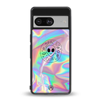 colorful alien back phone cover | glass case for Google Pixel 8