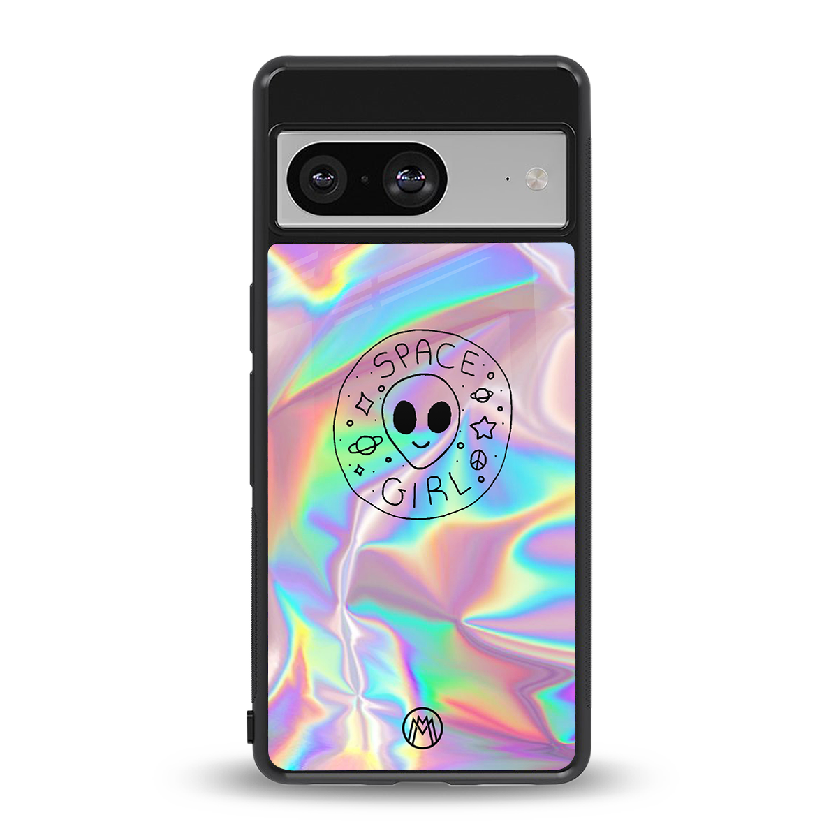 colorful alien back phone cover | glass case for Google Pixel 8