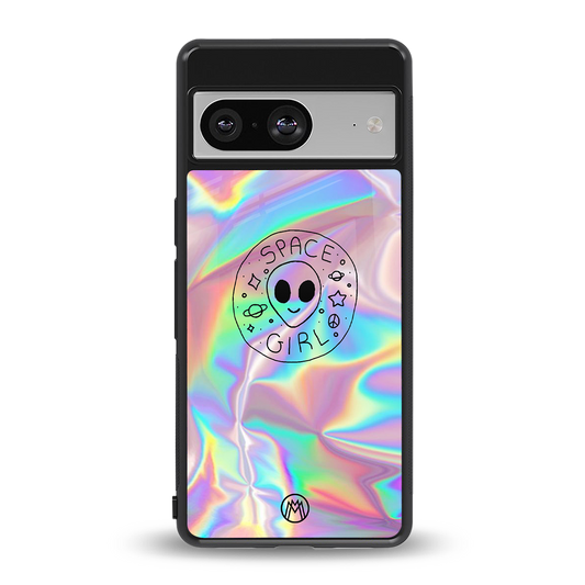 colorful alien back phone cover | glass case for Google Pixel 8