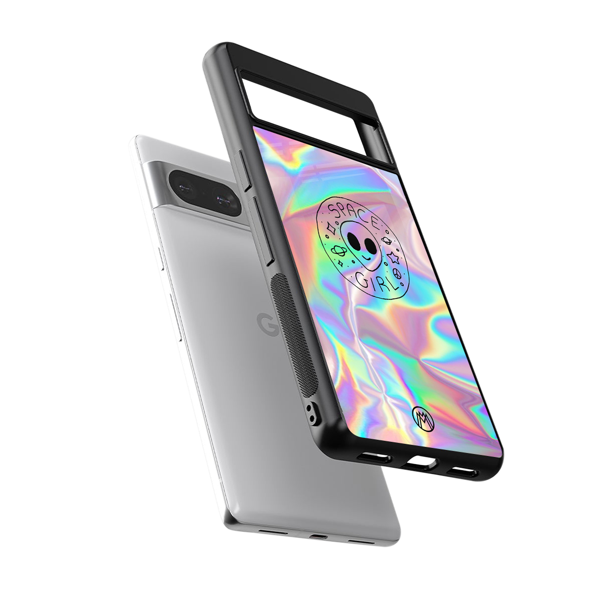 colorful alien back phone cover | glass case for Google Pixel 8